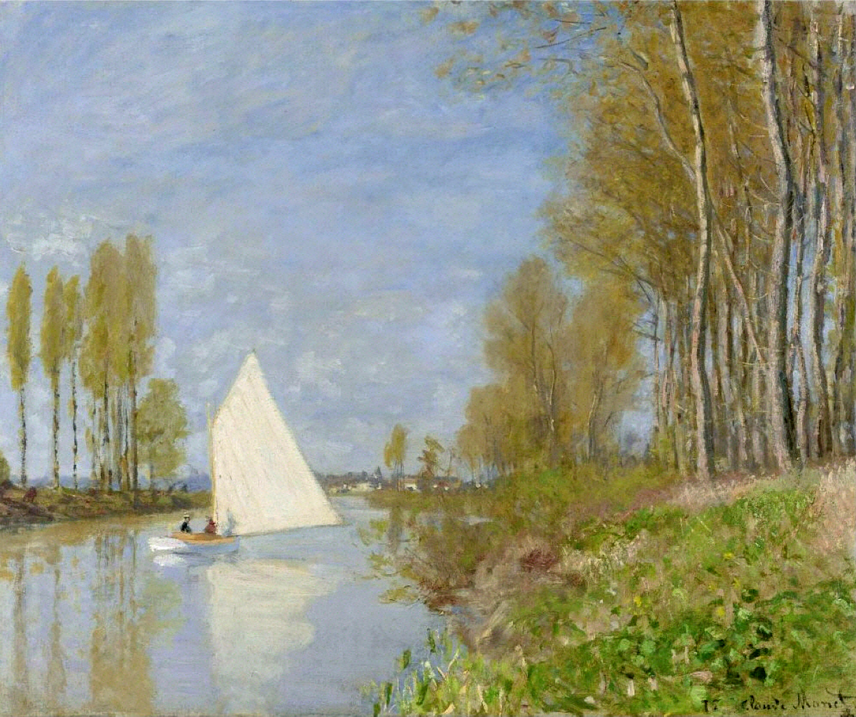 Small Boat on the Small Branch of the Seine at Argenteuil 1872